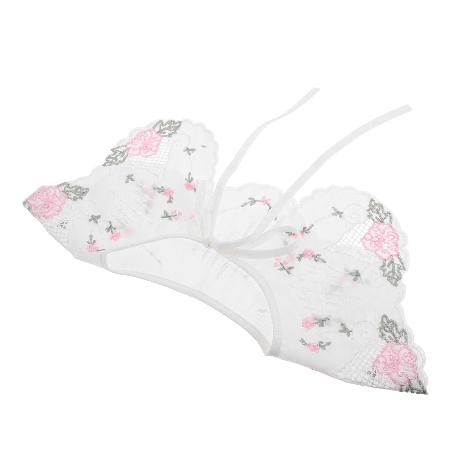 Large Women'S Formal Wear - Detachable Embroidered Fake Collar Large Pointed