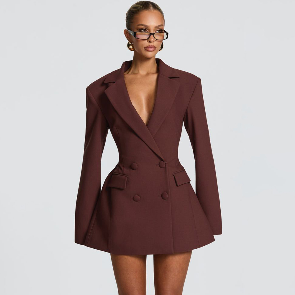 Elegant Women's Brown Flared B - đánh giá và giá Women Formal Wear Shirts