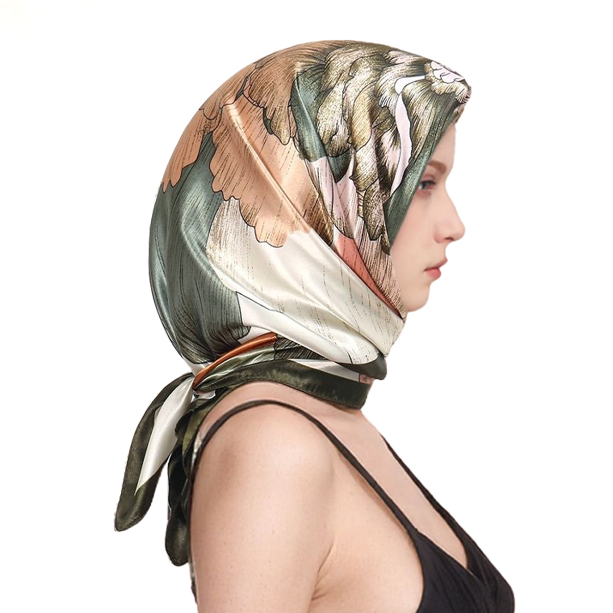 90*90cm Satin Silk Square Scar - đánh giá và giá Scarf Silk Neck