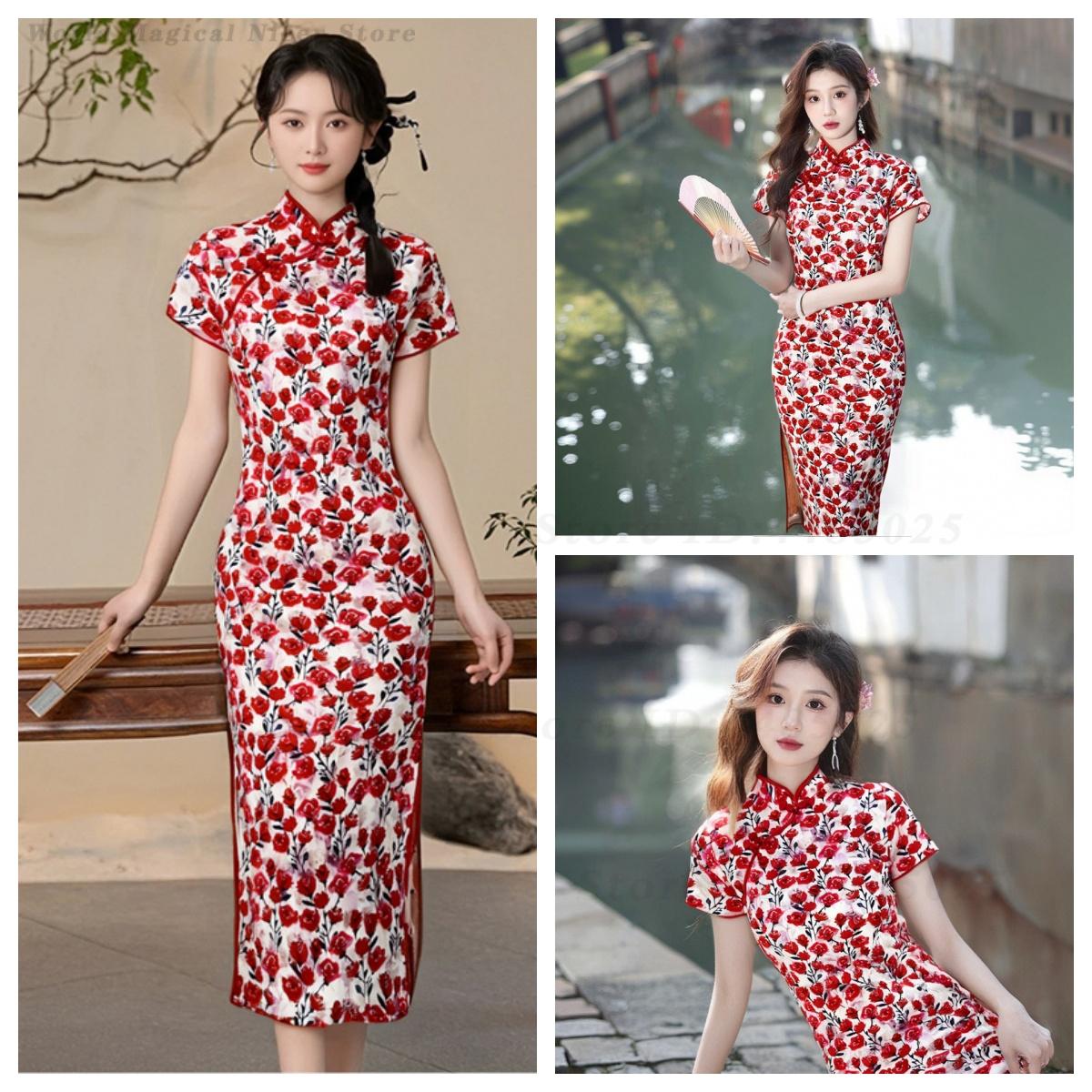 New Summer Red Short Modified  - đánh giá và giá Young Women'S Formal Wear