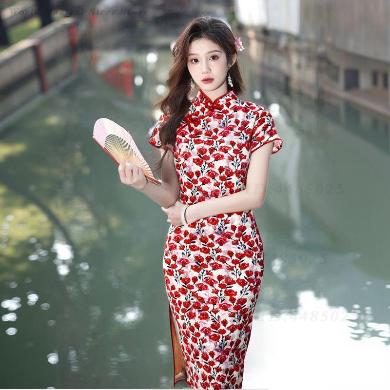 New Summer Red Short Modified  - đánh giá và giá Young Women'S Formal Wear