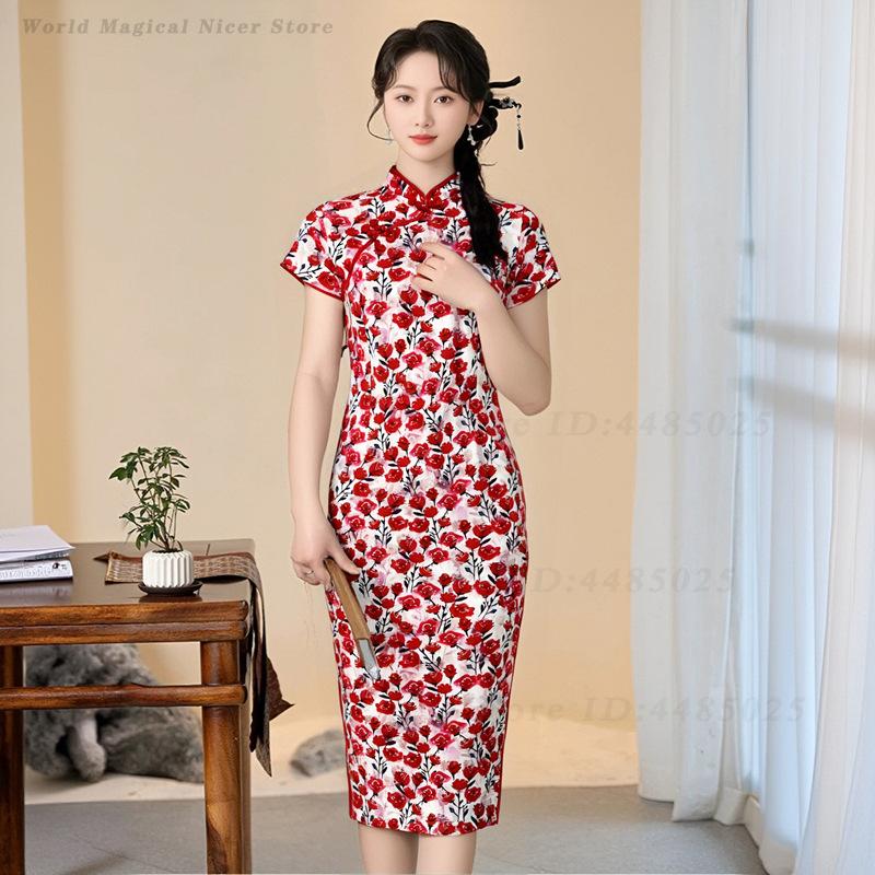 New Summer Red Short Modified  - đánh giá và giá Young Women'S Formal Wear