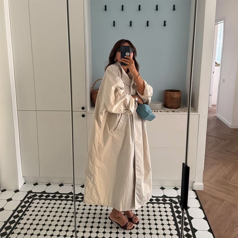 Women Casual Long Trench Coat  - đánh giá và giá Trench Coat Formal