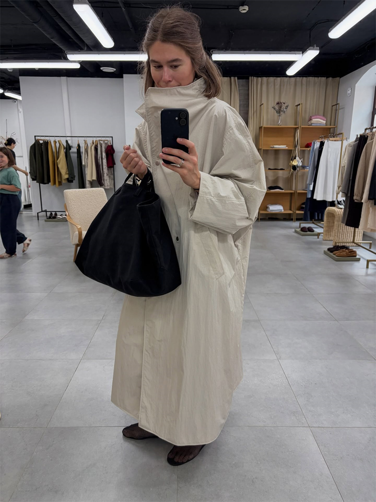 Women Casual Long Trench Coat  - đánh giá và giá Trench Coat Formal