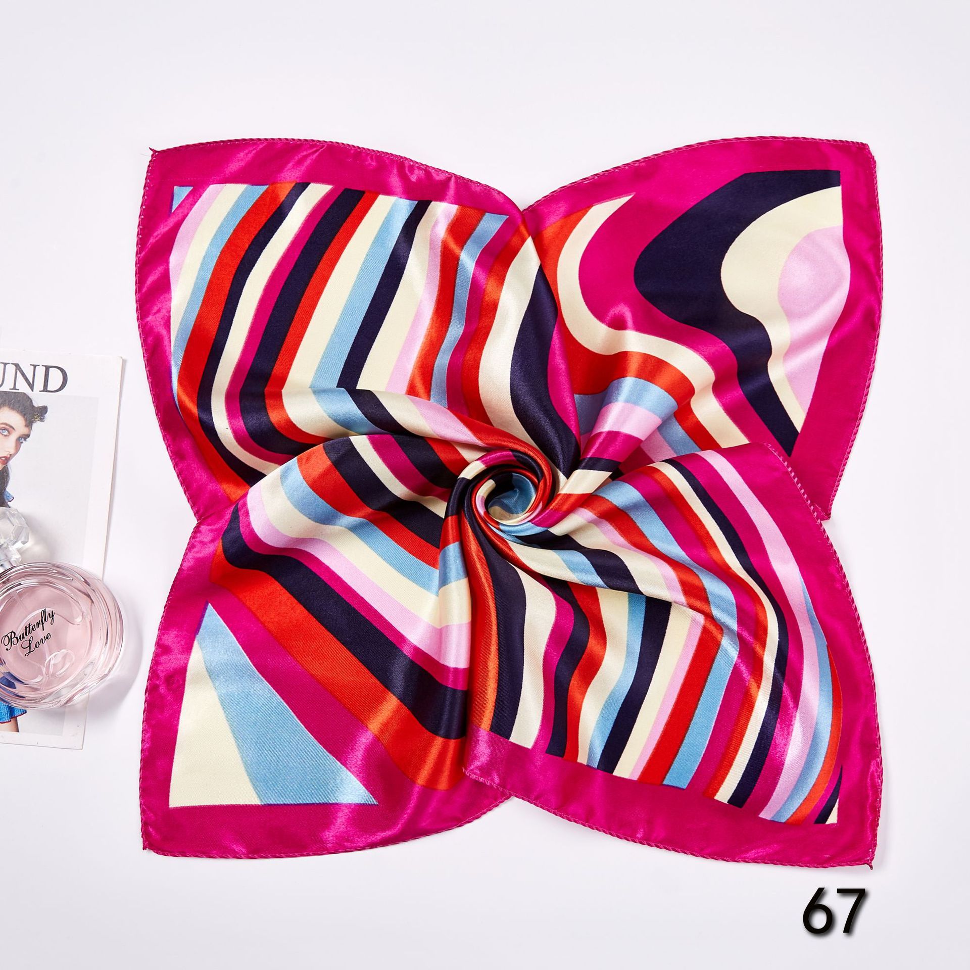 50*50cm Square Silk Scarves Sc - đánh giá và giá Scarf Silk Neck
