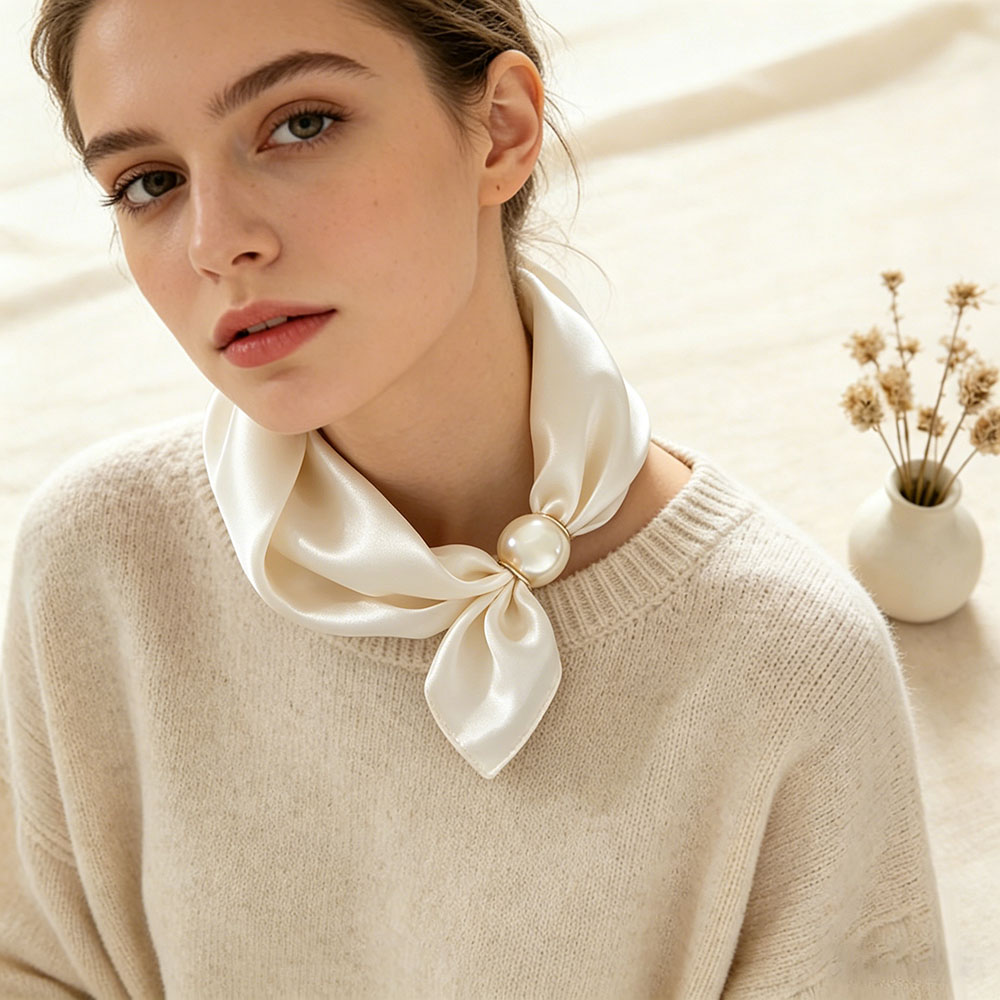Scarf Chain Silk Lazy Magnetic - đánh giá và giá Scarf Silk Neck