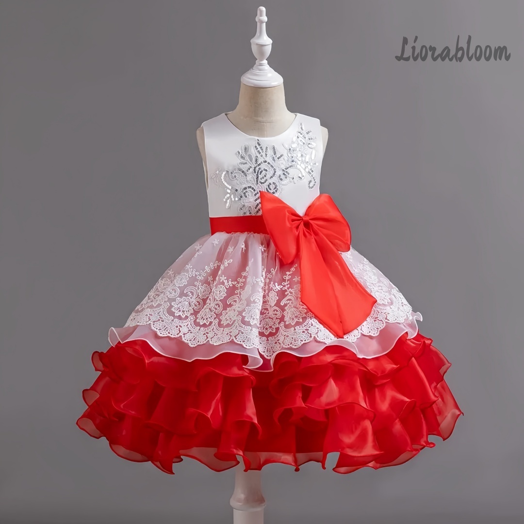 Girls' Dress With Large Bow Sl - đánh giá và giá Large Women'S Formal Wear