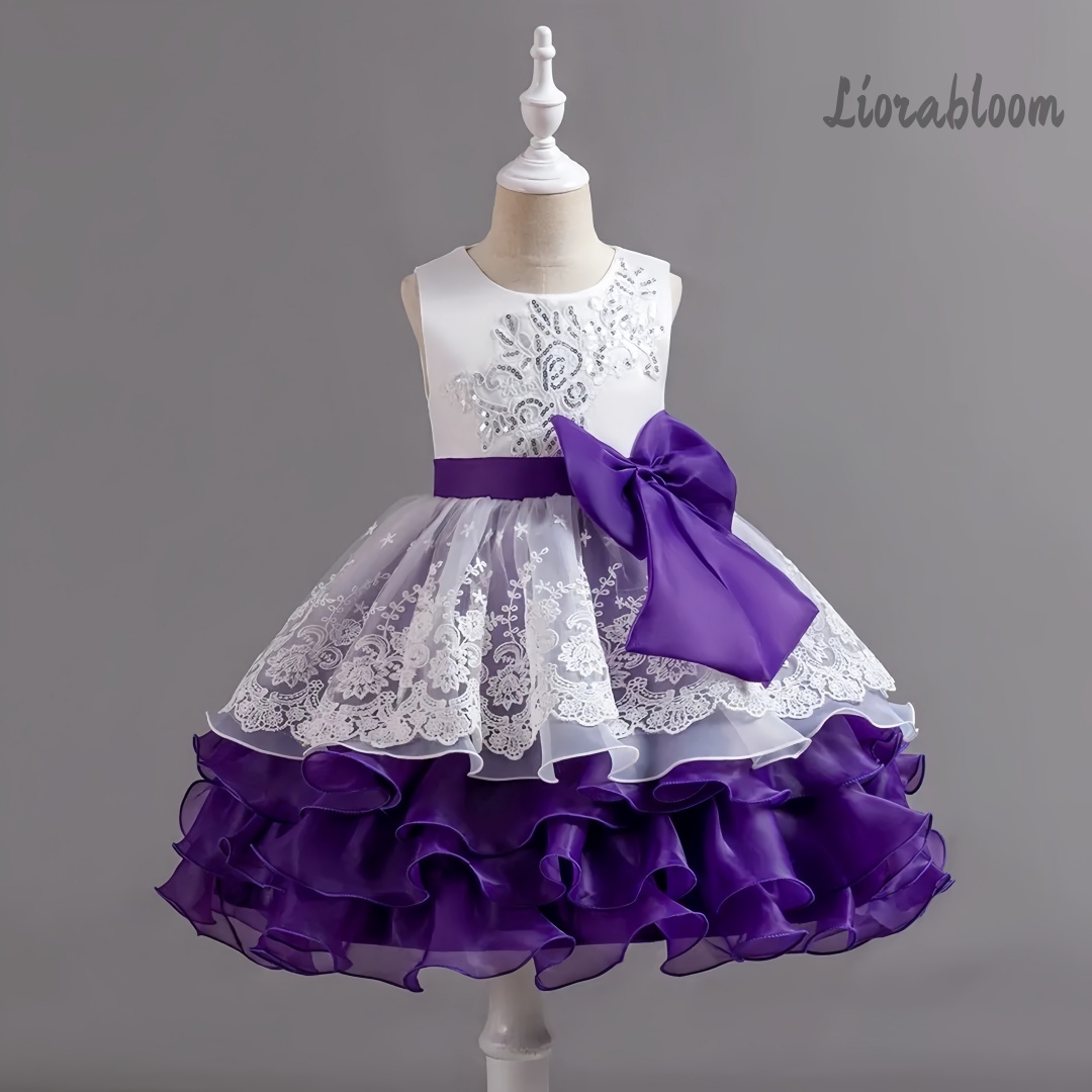 Girls' Dress With Large Bow Sl - đánh giá và giá Large Women'S Formal Wear