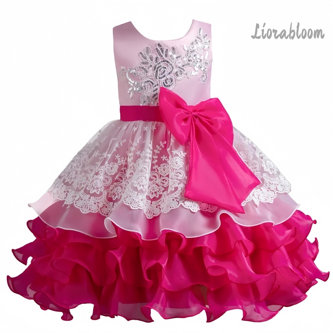 Girls' Dress With Large Bow Sl - đánh giá và giá Large Women'S Formal Wear