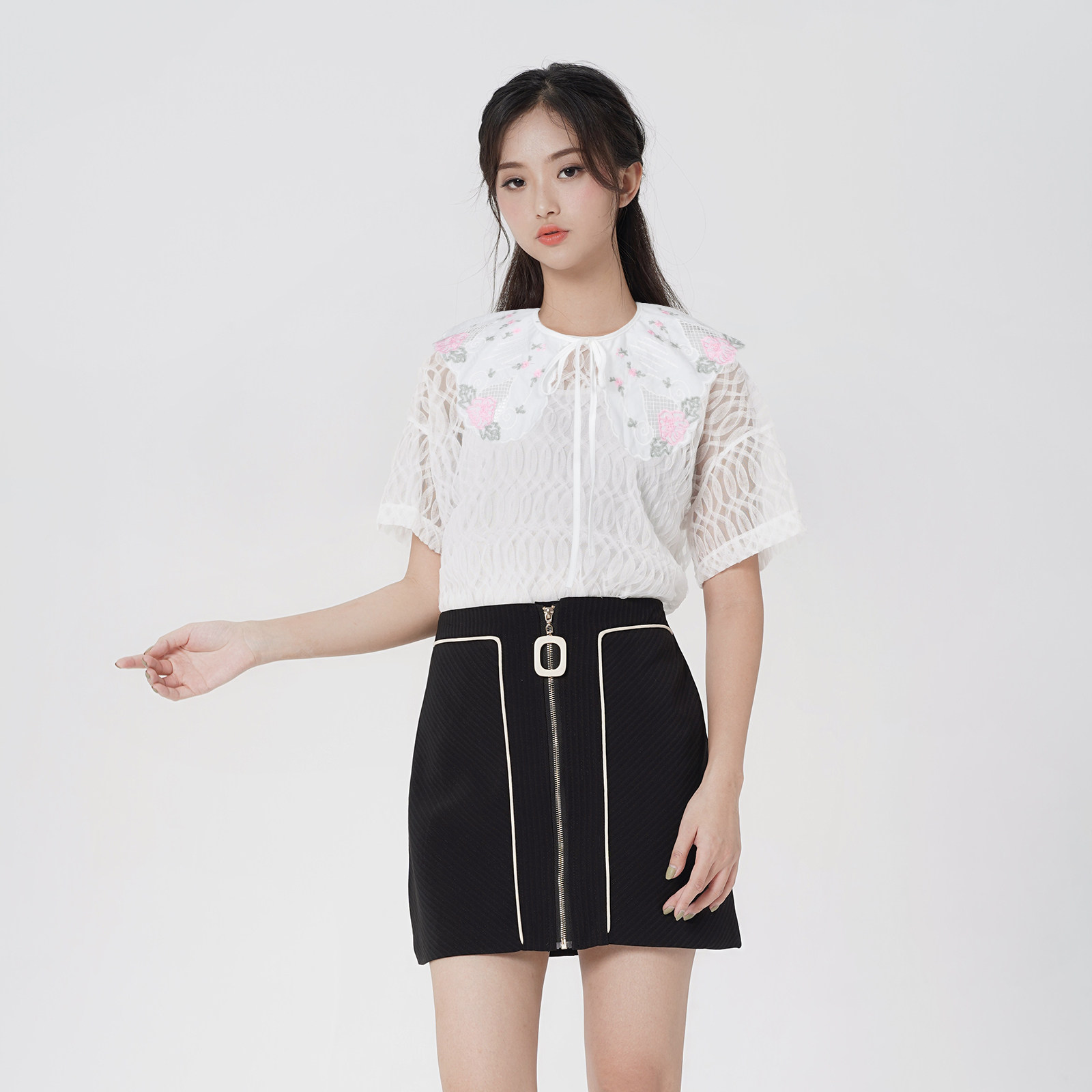 Detachable Embroidered Fake Co - đánh giá và giá Large Women'S Formal Wear