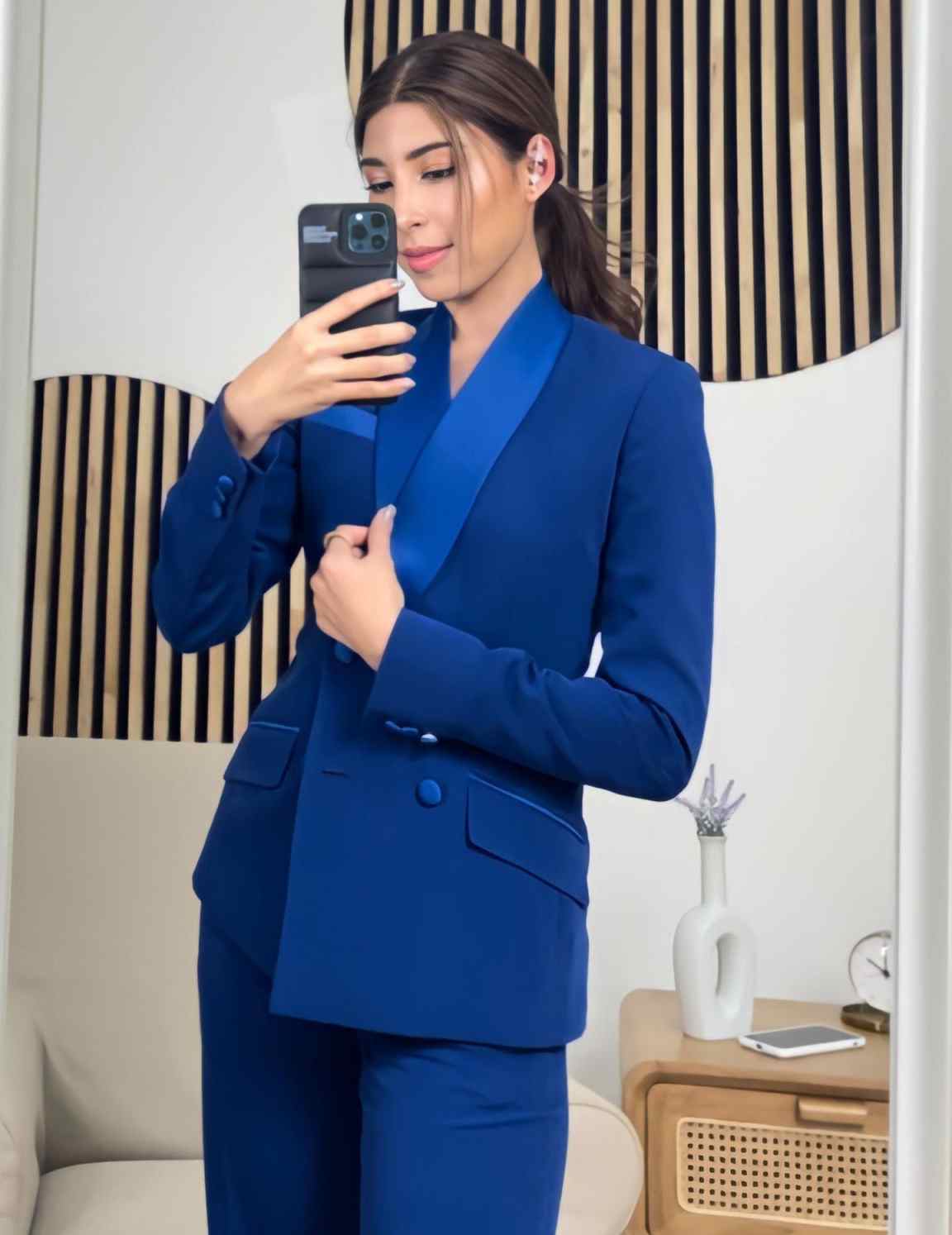 Royal Blue Women Jacket Sets C - đánh giá và giá Women Formal Wear With Tie