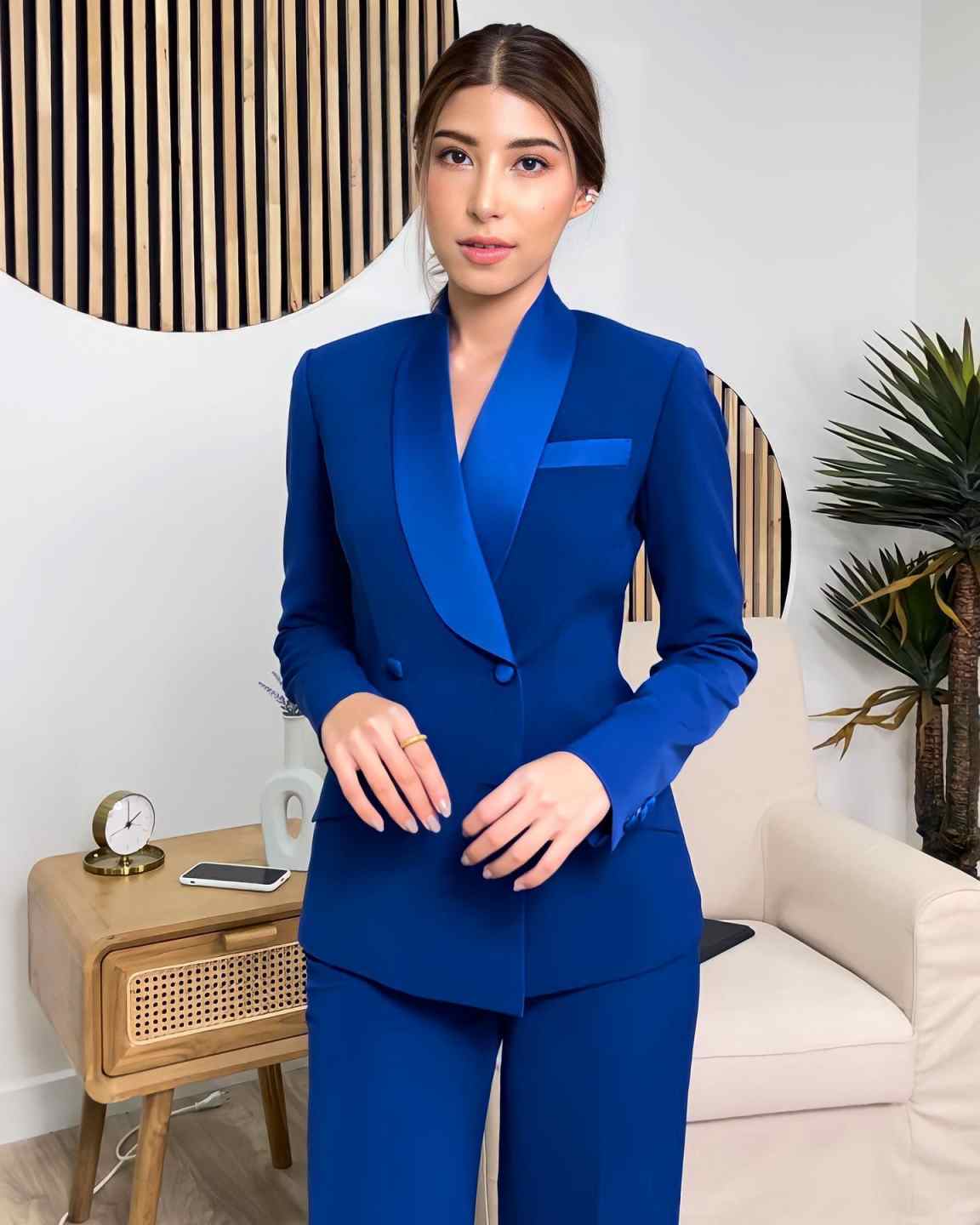Royal Blue Women Jacket Sets C - đánh giá và giá Women Formal Wear With Tie
