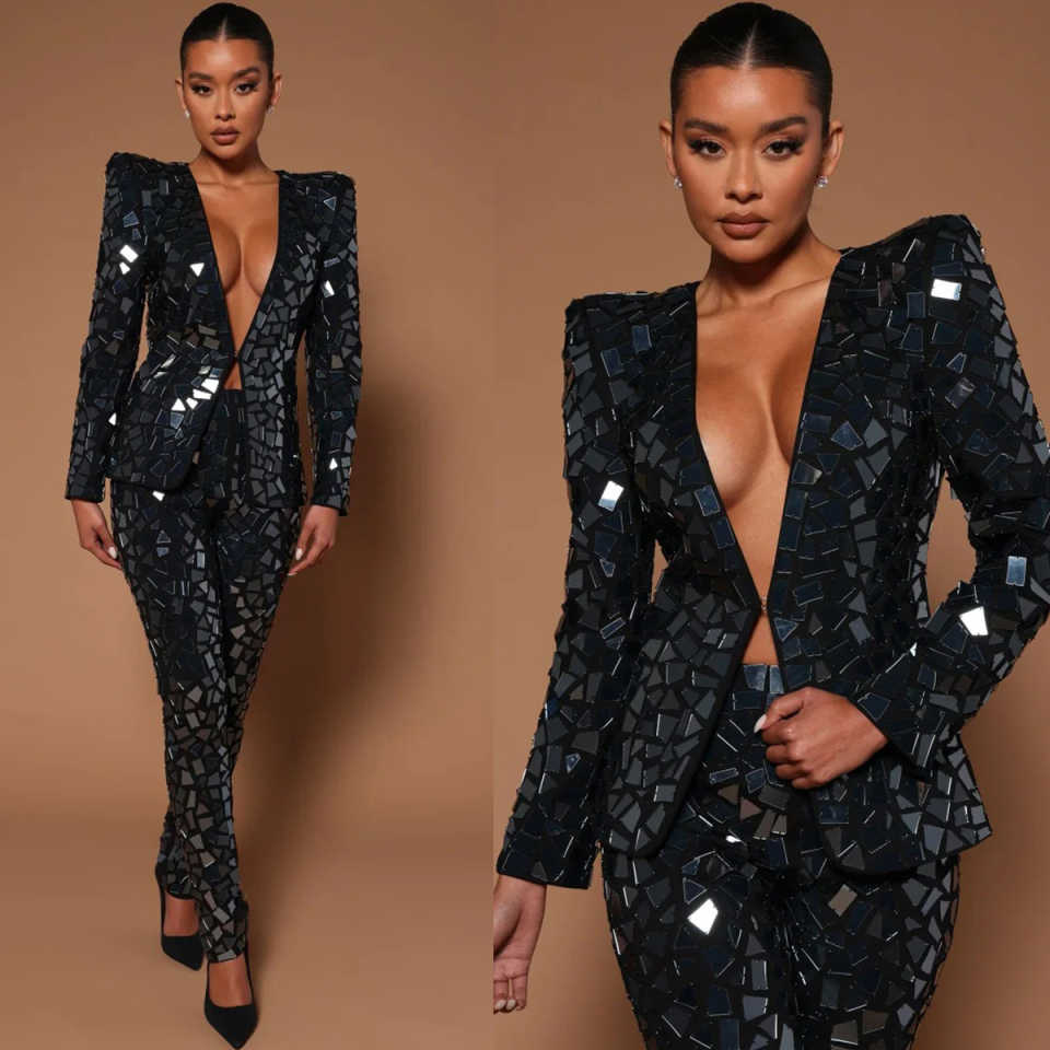 Designer Big Diamonds Women Pa - đánh giá và giá Women Formal Wear With Tie