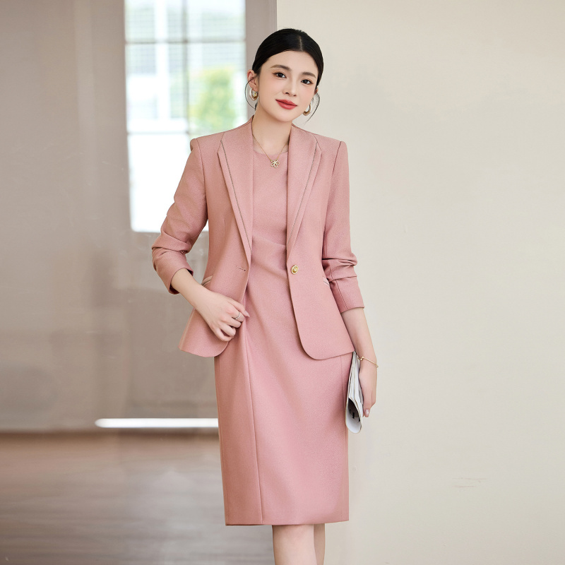 Pink suit for women2025New Pro - đánh giá và giá Women Formal Wear Shirts