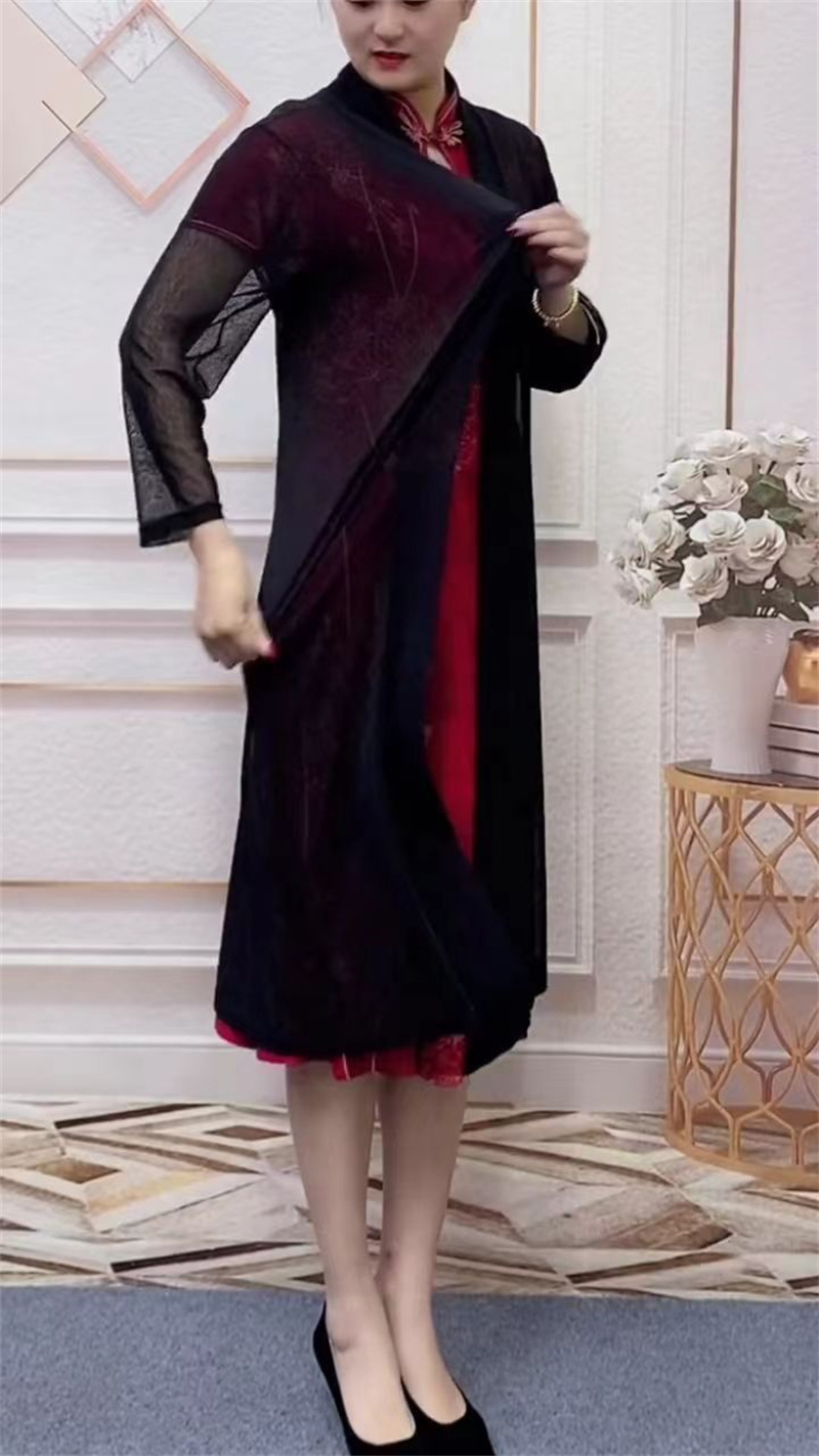 Wearing a high-end new mesh sh - đánh giá và giá Elderly Women Formal Wear