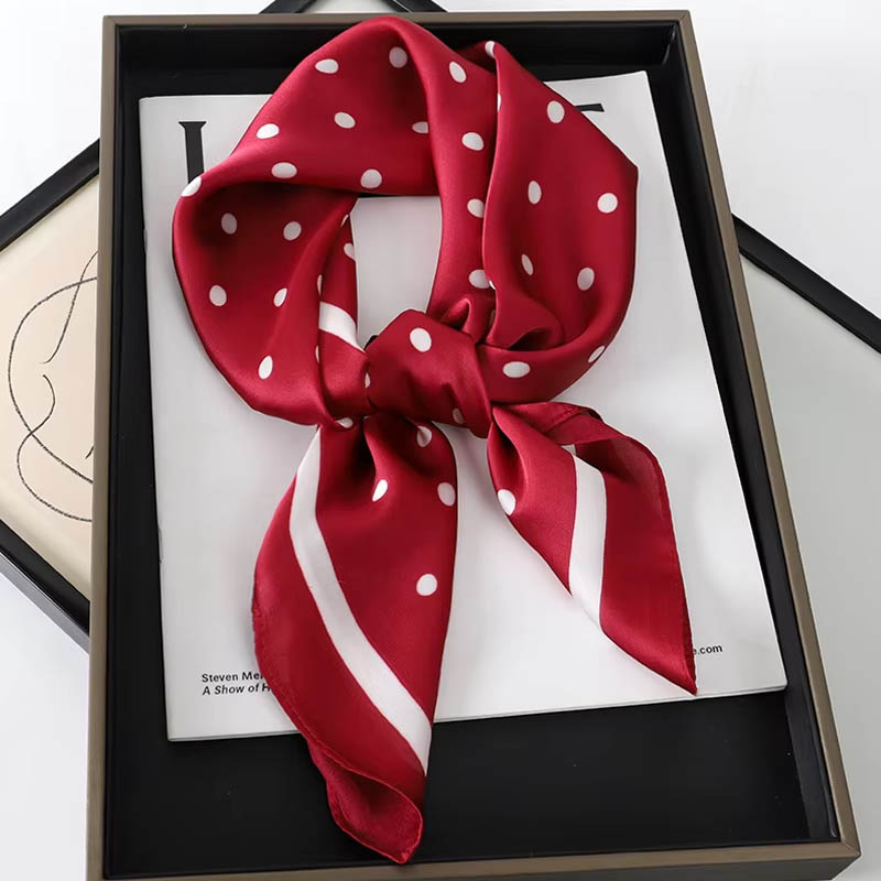 Luxury Lady Hair Dot Scarf Fem - đánh giá và giá Scarf Silk Neck