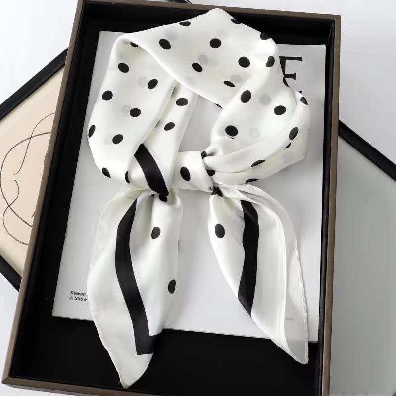 Luxury Lady Hair Dot Scarf Fem - đánh giá và giá Scarf Silk Neck