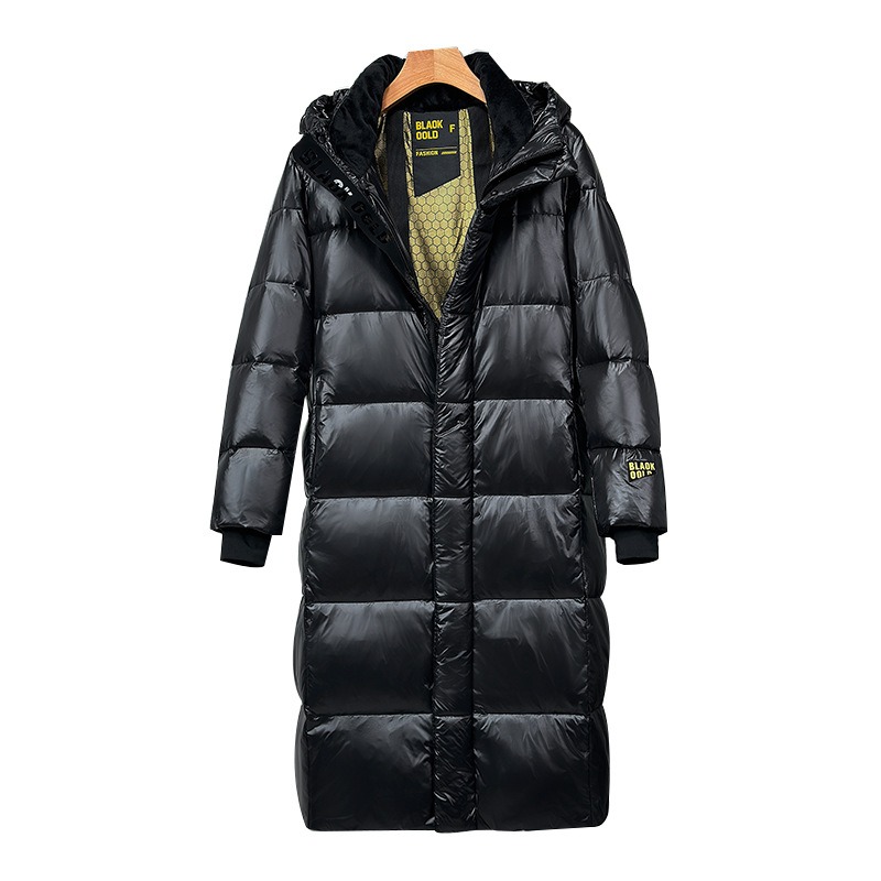 Winter Black Hooded Down Jacke - đánh giá và giá Trench Coat Formal
