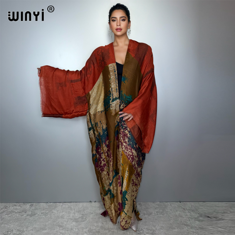 WINYI kimono Oil print cardiga - đánh giá và giá Young Women'S Formal Wear